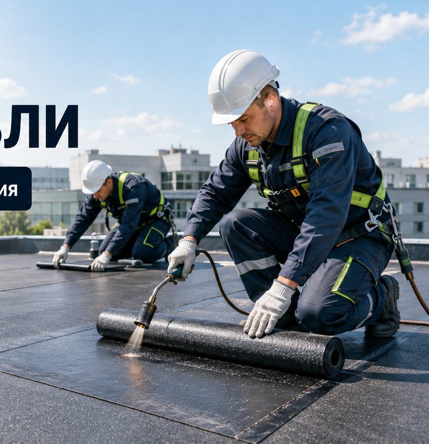 Ремонт мягкой кровли — Устранение протечек